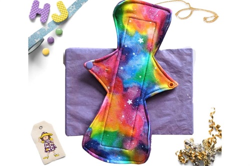 Click to order  11 inch Cloth Pad Pastel Rainbow Galaxy now